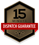 15 Minute Dispatch Guaranteed Badge